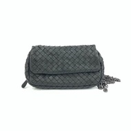 Bottega Veneta BV 黑色 mini olimpia 編織 羊皮 肩背包