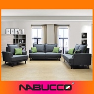 Nabucco S063 Double Use Back Cushion Sofa [Water Resistance Fabric or Casa Leather][Delivery in West Malaysia][Free Sofa Pillow]