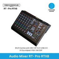 TERBARUU RECORDING TECH PRO RTX8 - MIXER AUDIO 8 CHANNEL USB 2.0 99DSP
