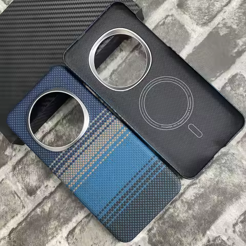 Magnetic Real Aramid Carbon Fiber Phone Case Cover On For Honor Magic 6 7 8 Pro 5G Global Magic7 Mag