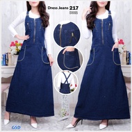Jeans dress 217-d002/long jeans dress/ jeans Continuous jeans dress/ jeans Long Continuous