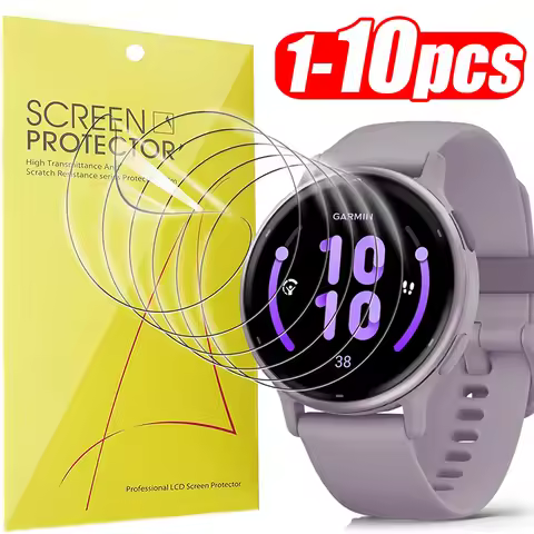 Soft Clear Full Protective Film for Garmin Vivoactive 5 Sports Watch Hydrogel Film Screen Protectors