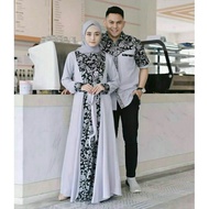 baju coupel batik couple pasangan batik gamis kombinasi batik