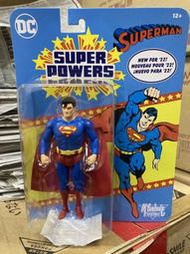 全新現貨 麥法蘭 DC Super Power 5吋 復古吊卡 超人 可動完成品