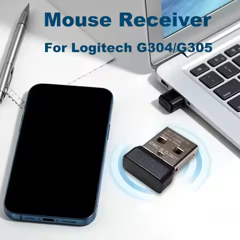 For Logitech G304/G305 Mouse Receiver - USB Dongle Plug Adapter , Wireless Gaming Mouse Replacement