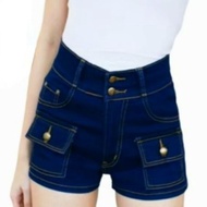 SG🇸🇬*NEW* GBJ Double Pocket Stretch Denim Shorts S - XL (3 Colours)