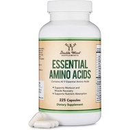 Double Wood Supplements Essential Amino Acids 225 Capsules - 1 Gram Per Serving Powder Blend of All 