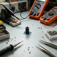 Top GY906 MLX90614ESF Temperature Sensors Module with Header NonContact Reading