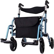 Walking Frame,Rollators Walkers For Seniors Walker With Seat Aluminum Alloy 4-wheel Seated Walker Se