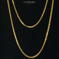 สร้อยคอทองคำแท้ 9K ITALY 375 ลายสี่เสา