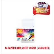 A4 Paper Exam Sheet 70gsm (450’sheet )