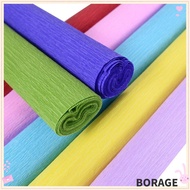 BORAG Crepe Paper, Production material paper Handmade flowers Flower Wrapping Bouquet Paper, DIY Thickened wrinkled paper Packing Material