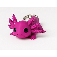 [CUSTOM COLOR] 3D Flexi Axolotl Keychain