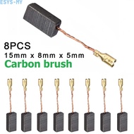 [ESYS-MY]Carbon Brushes 0.59x 0.31x 0.2 Inches Practical Replacement 15 X 8 X 5mm-New In 11-