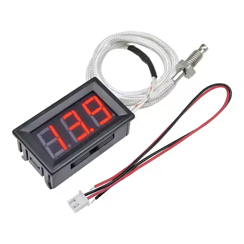 XH-B310 LED Digital Thermometer 12V K-Type M6 Thread Thermocouple Thermometer -30 ~ 800°C