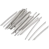MECCANIXITY Electric Guitar Fret Wire Guitar Fretboard 24 Fret 2.2mm Silver Tone for Guitar Fingerbo