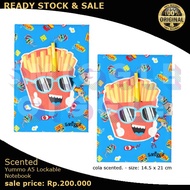 (ORIGINAL) smiggle scented yumno a5 lockable notebook