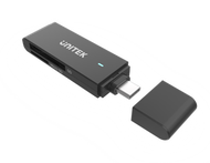 UNITEK - Type-C SD & MicroSD 讀卡器 | USB-C OTG 適用 平板 手機 iPad | SD/Micro SD | USB3.0 5Gbps | 可同時讀寫2張記憶卡