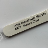 Nail Files - White Natural Nails 180/240grit nail file