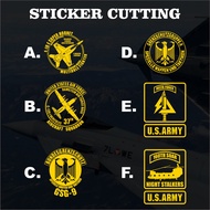 US ARMY Cutting Sticker, German ARMY