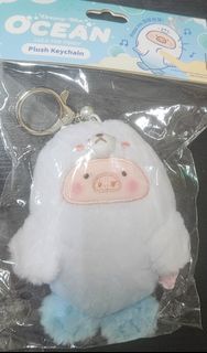 全新 Lulu 豬仔 海獅造型毛公仔 發聲玩具 匙扣 吊飾