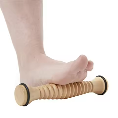 Wooden Massager Body Back Wooden Foot Roller, Foot Massager for Plantar Fasciitis, Stress Relief, Re