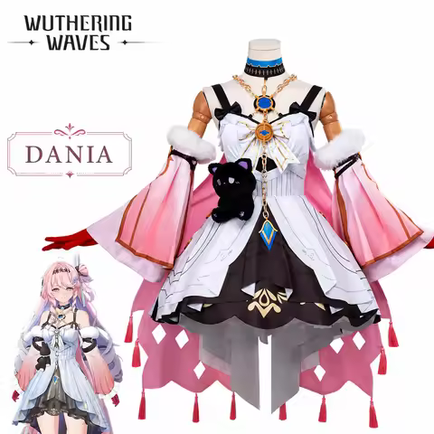 Wuthering Waves Denia Cosplay Costume Full Set Game Character Outfit with Accessories for Halloween 