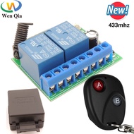 WENQIA 433MHz Rf  Autogate 2 Channel Smart Controller Switch DC 12V 10A Relay Receiver