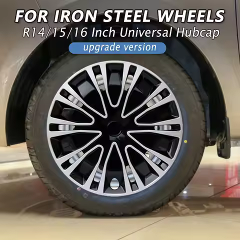 4PCS Universal Wheel Cover Hubcap R14 R15 R16 Inch Replacement Hub Caps Wheel Rim Cover PP Tire Acce