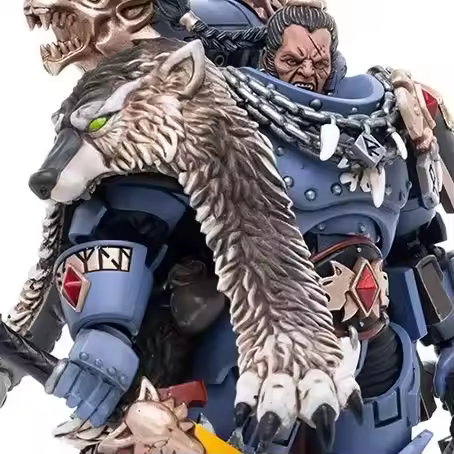 【24 Hours Delivery】JOYTOY Warhammer 40K Space Wolves Ragnar Blackmane 1/18
