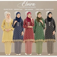ByReefa | Kurung Pahang ELVIRA | Material Premium Dobby + Sulam Hujung Baju | Kain Lipat Batik