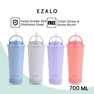 Ezalo 304 Stainless Steel Creamy Cup Drink Milkshake Thermos Water Bottle Tumbler Drink Cup (700ml)