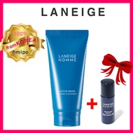 [LANEIGE]HOMME Active Water Foam Cleanser 150 ml for Men + blue energy skin toner 5ml