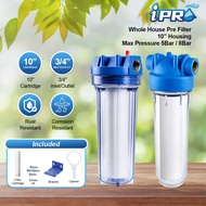 10’' IPRO HOUSING PP WATER FILTER 3/4” MAX 5 BAR OR 8 BAR  Single Oring