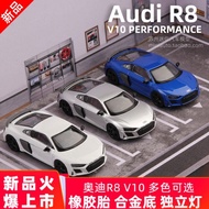 Maxdi 1/64 Audi R8V10 Model Audi Car Model R8 Simulation Alloy Car Small Sports Car Mini Ornaments