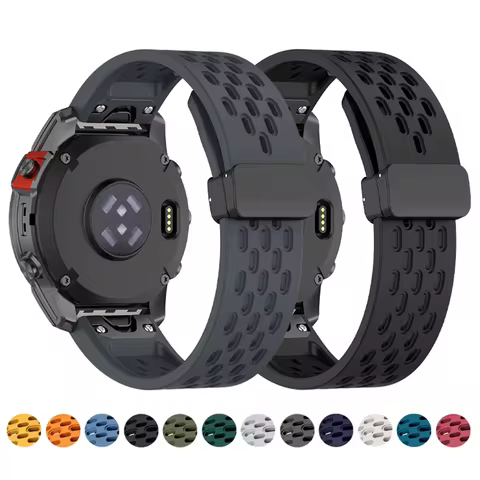 26 22 20MM Silicone watch band Straps For Garmin Fenix 7X 7 7S Pro 8 6X 6 6S 5X Plus/Epix Pro Gen2 5