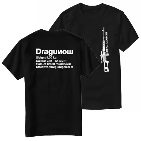 SVD Dragunov Sniper Rifle T-Shirt New 100% Cotton O-Neck Summer Short Sleeve Casual Mens T-shirt Siz