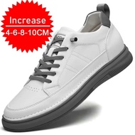 LY Casual Men Elevator Shoes Height Increase Shoes For Men Height Increase White Shoes Black Shoes