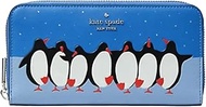 Kate Spade Arctic Friends Penguin Large Continental Wallet ( Blue Multi), Blue, Large