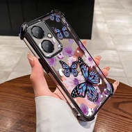 OnePlus 13 13T 12 11 5G Nord CE5 Lite CE2 Lite 5G Full Clear Mobile Case Butterfly Flower Crystal Ai