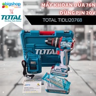 76N Hammer Drill Using Battery 20V Total TIDLI20768 (2 2.0Ah Batteries, 1 Charger)