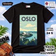 NORWAY Souvenir T-SHIRT Souvenir Clothes NORWAY 60TAG made of 24s combed cotton