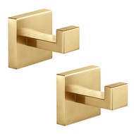 [ Store] Exclusive2 PCS Towel Hooks Robe Hook Coat Hook Gold Stainless Steel Heavy Duty Bathrooms Sq