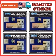 FORD Design Road Tax Sticker / RoadTax Kereta Decal Road Tax Ranger Raptor Wildtrak Focus