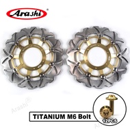 Arashi CNC Full Floating Front Brake Disc Rotors For HONDA CBR600F SPORT 2001 2002 / CBR600F 2001 - 2007/ CB900F HORNET 2002 - 2006 Motorcycle Titanium Mounting Bolt