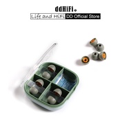 DD ddHiFi ST35 D-Tips IEM Ear Tips, Replacement Silicone Earbud Tips with Storage Box, 3 Pairs of S 
