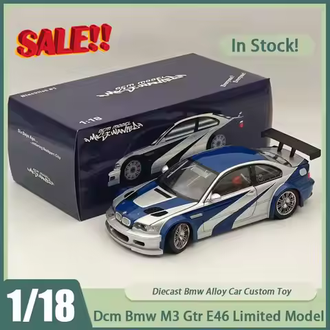 New In Stock Dcm 1:18 Bmw M3 Gtr E46 Need For Speed Alloy Car Bmw Limited Collection Diecast Ornamen