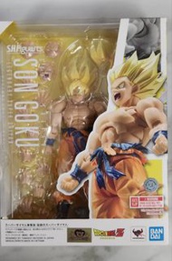 全新 日版 SHF 龍珠 z 孫悟空 傳說中的超級撒亞人 單膠紙  (元朗西鐵/大埔中心交收) DB