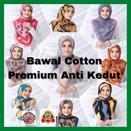Tudung Bawal Anti Kedut| Bawal Cotton Printed| Bawal Cotton Premium Printed| Bawal Cotton Ironless