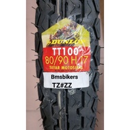 DUNLOP TT100 80/90-17 (44P)(300) TUBE TYRE (YEAR 2022),TT100 2.50-17 (YEAR 2021)